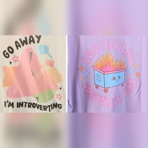 Mental Health Funny T-Shirt Bundle XXL Dumpster Fire Go Away